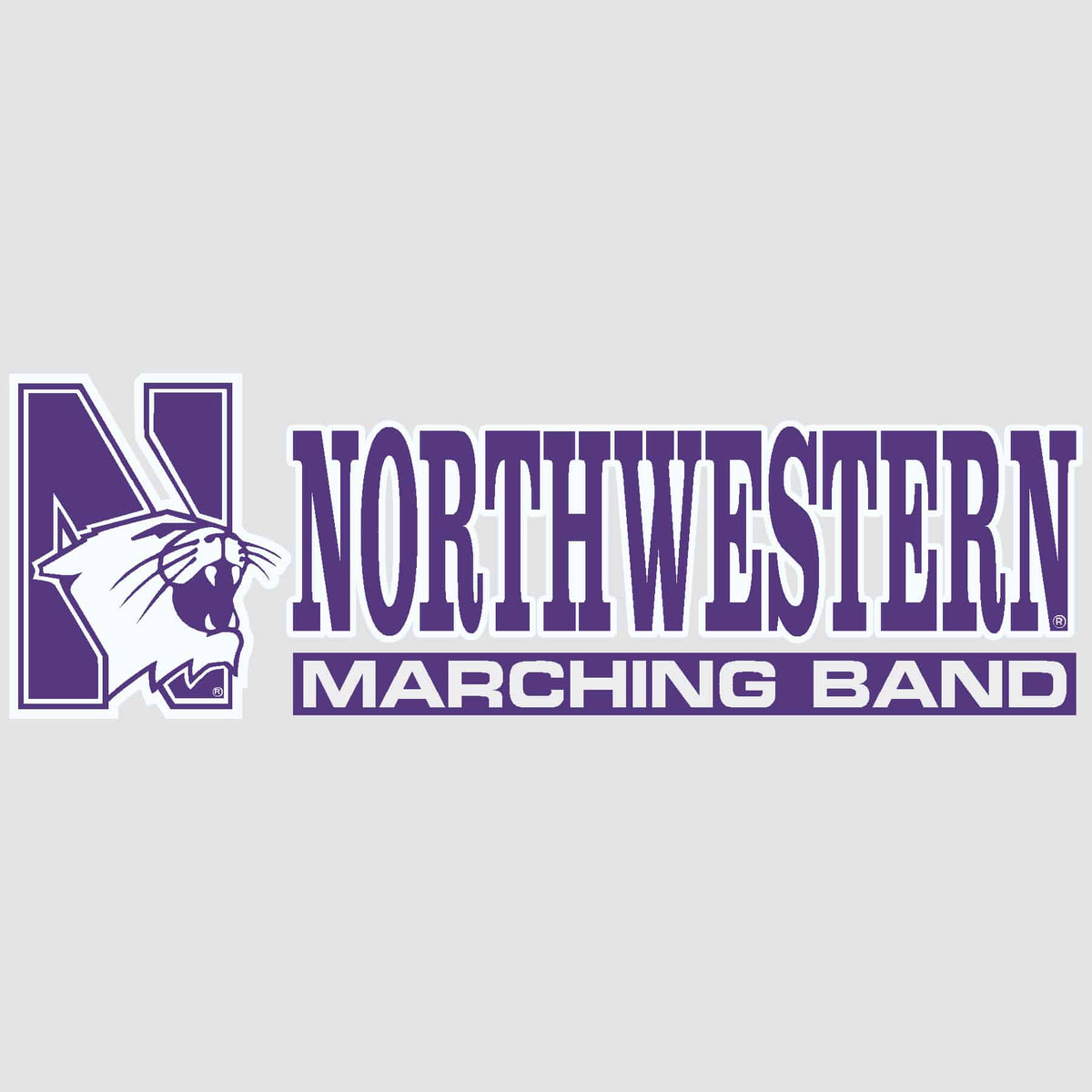 Northwestern University Wildcats Marching Band Outside Application Decal