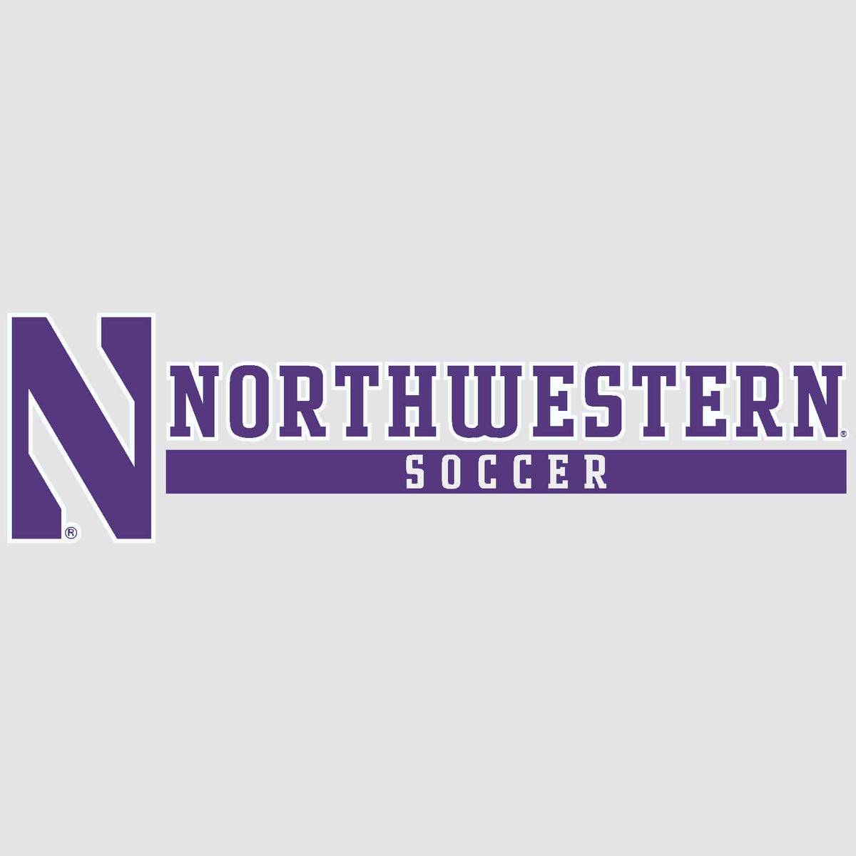 Northwestern University Wildcats Soccer Outside Application Decal