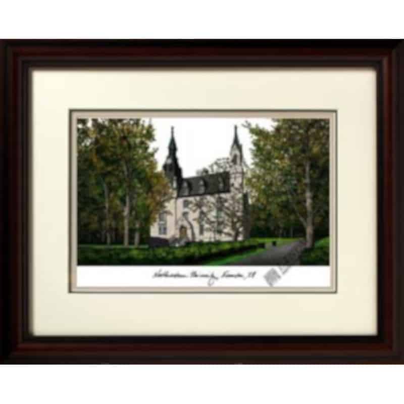 Northwestern University Alma Mater Framed Lithograph - Musuem Quality