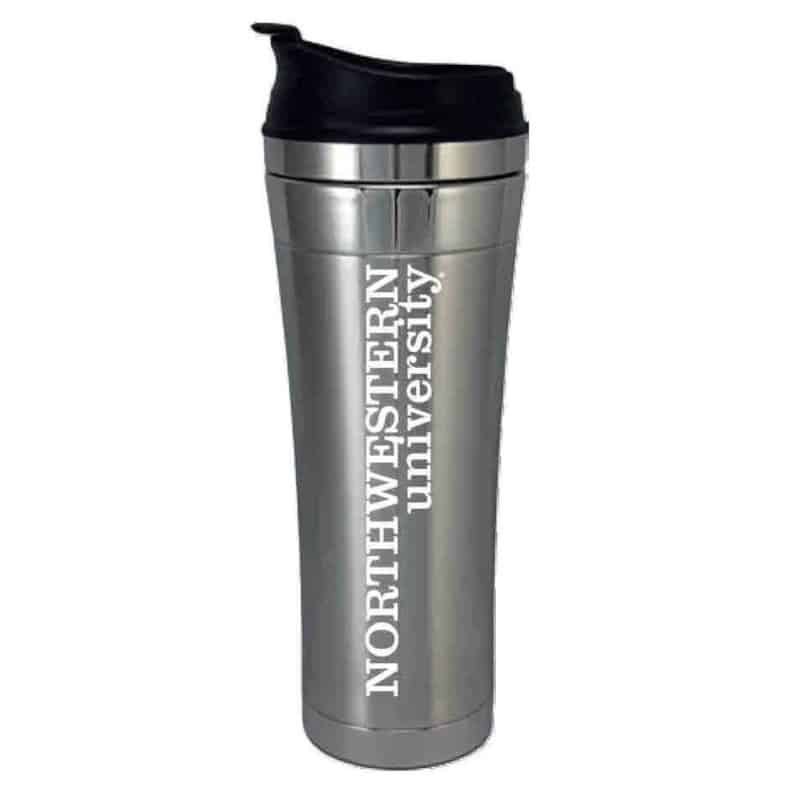 Northwestern Wildcats 14 oz. Laguna Esquire Stainless Steel Travel Mug with "Northwestern University" Design