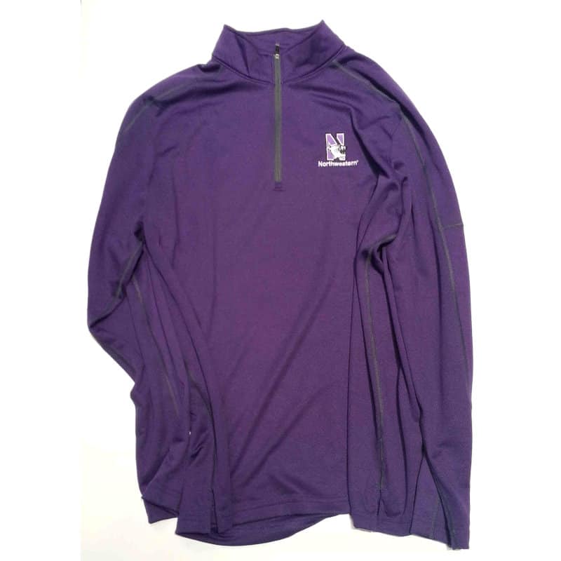 Northwestern University Wildcats Under Armour Adult Purple Predator Mock 1/4 Zip