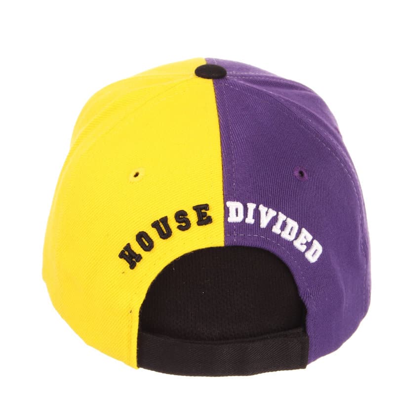 Northwestern University Wildcats House Divided Hat with Michigan Wolverines with Maize Panel & Blue M