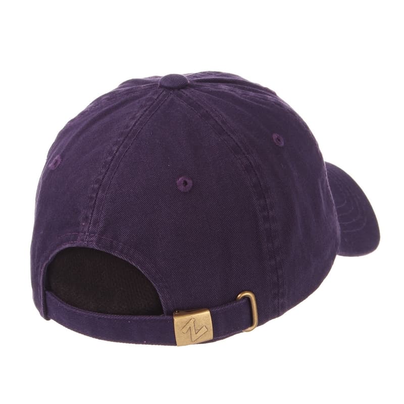 Northwestern University Wildcats Zephyr Unconstructed Adjustable Purple Hat with Black Stylized N Design