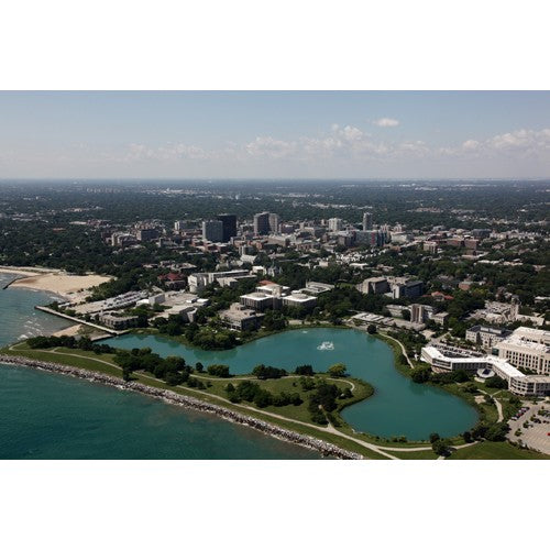 Northwestern Wildcats Postcard Northwestern Campus and city of Evanston NU0008