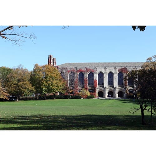 Northwestern Wildcats Postcard Deering Library NU0030