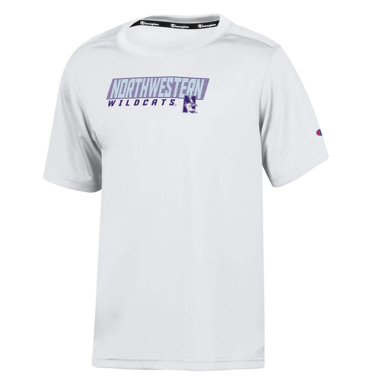 Northwestern University Wildcats Youth White Champion Short Sleeve Impact Tee