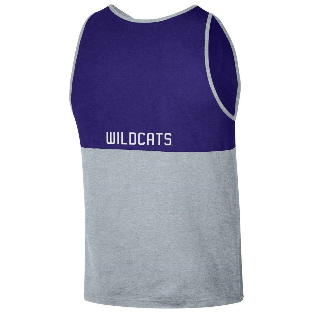 Northwestern University Wildcats Men's Purple/Grey Color Blocked Tank Top -Black
