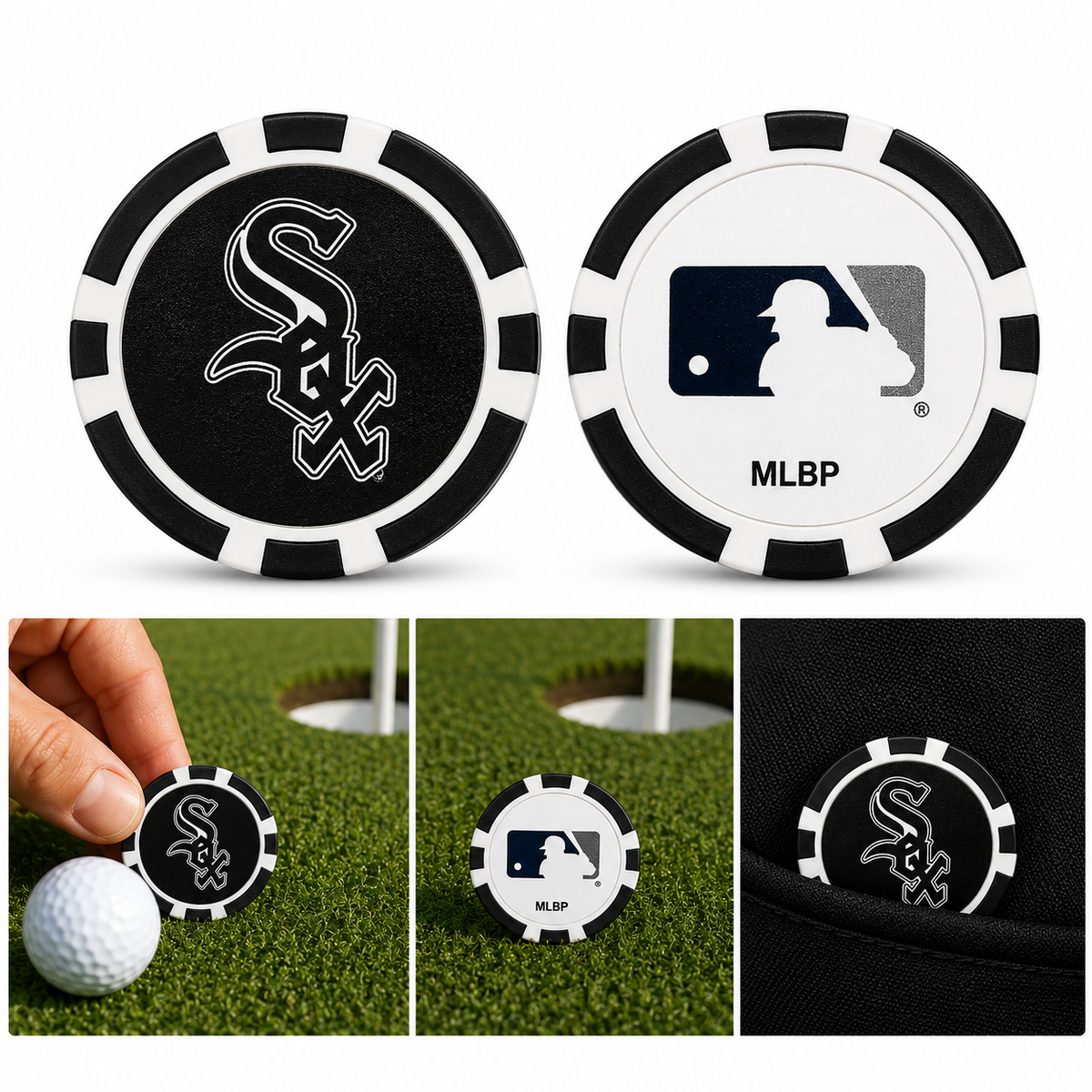 Chicago White Sox Poker Chip Golf Ball Marker – MLB Golf Accessory