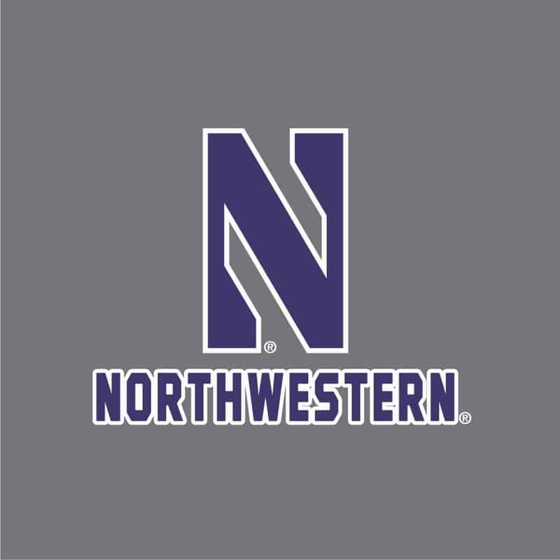 Northwestern University Wildcats Champion Men's Titanium Victory Jacket -2
