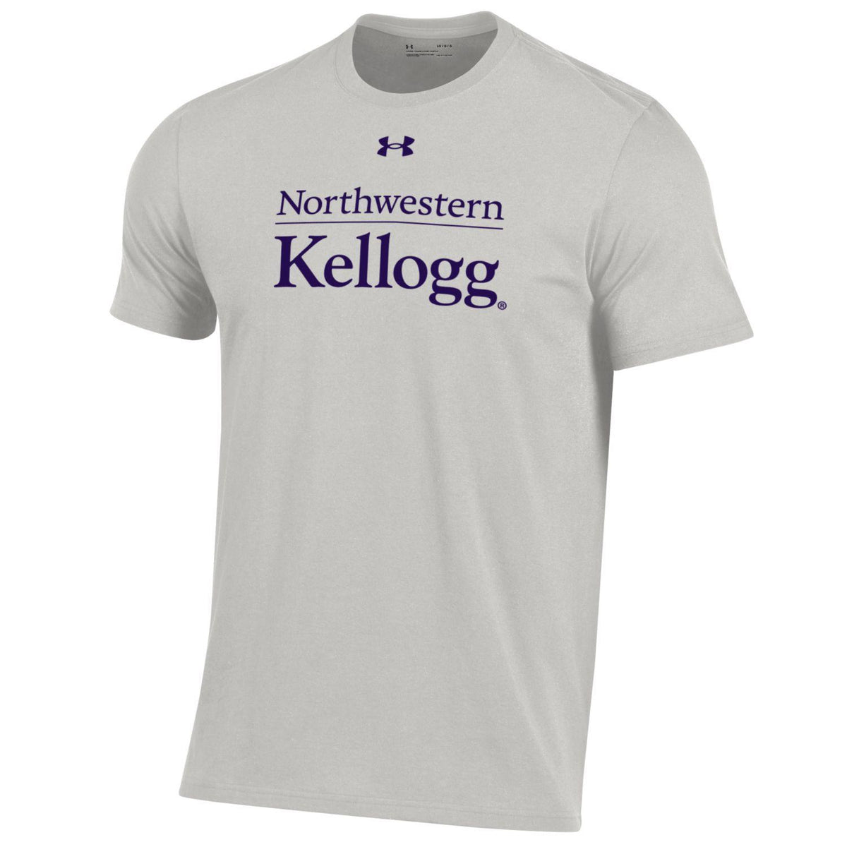 Kellogg Men's Silver Heather Performance Cotton Short Sleeve Tee