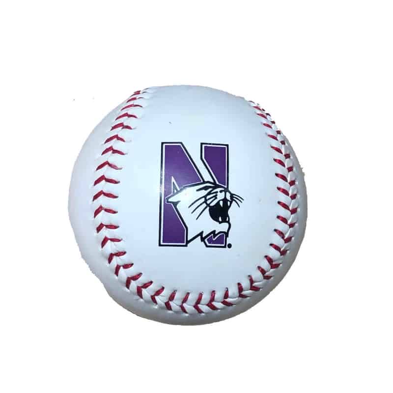 Northwestern Wildcats White Baseball Ball