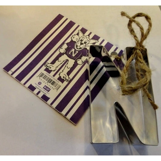 Northwestern University Wildcats N Shaped Cookie Cutter with Recipe Card-2