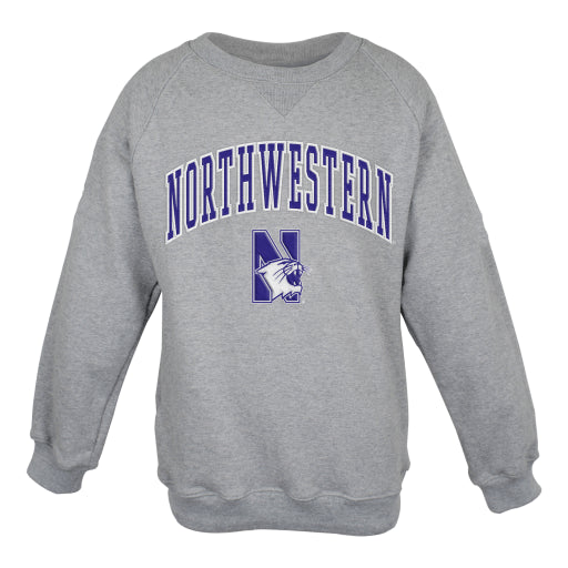 Youth Crewneck Sweatshirt with Tackle Twill Sewn on Lettering