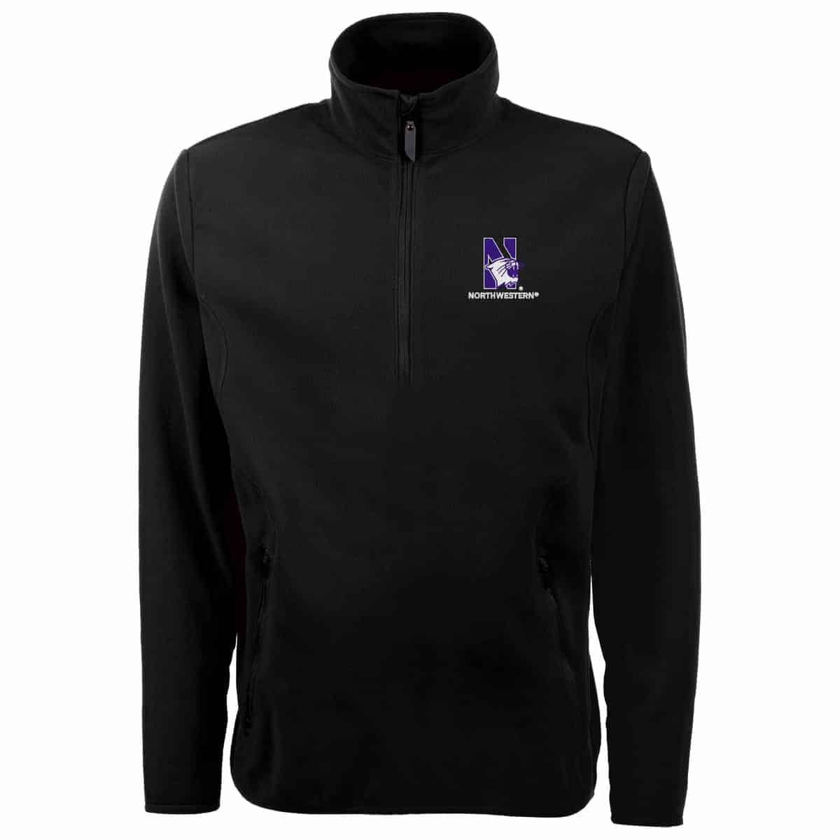 Northwestern Widcats Antigua Men's Black Jacket Ice Pullover 100604
