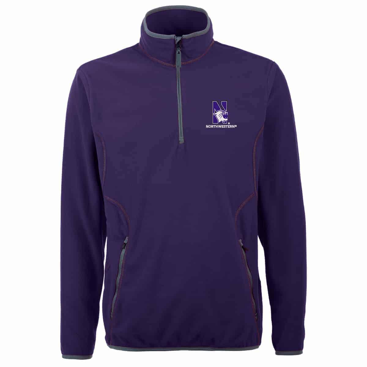 Northwestern Widcats Antigua Men's Purple Jacket Ice Pullover 100604