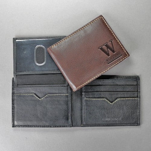 Northwestern Widcats Leather Billfold Wallet