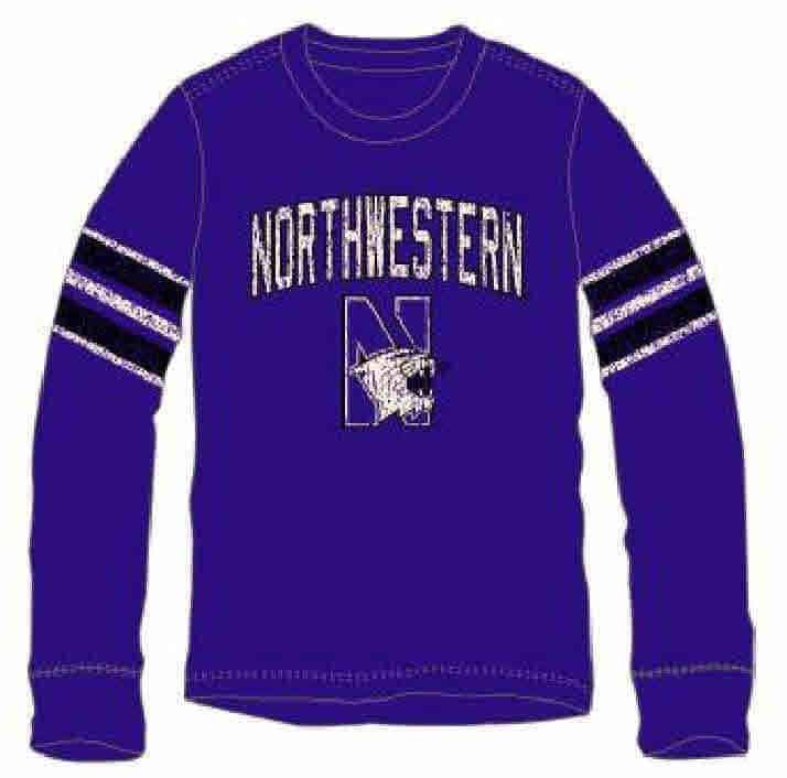 Northwestern Wildcats Colosseum Long Sleeve Tee Shirt