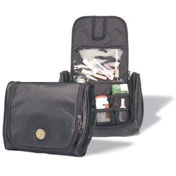 Northwestern Wildcats Mascot Design Gold Medallion Toiletry Bag