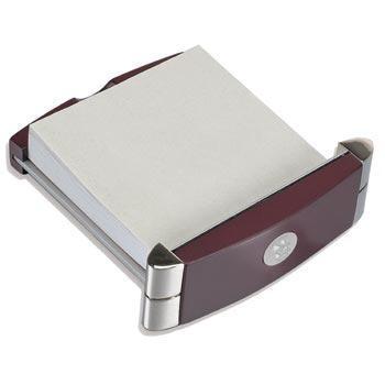 Northwestern Wildcats Mascot Design Silver Medallion Note Pad Holder