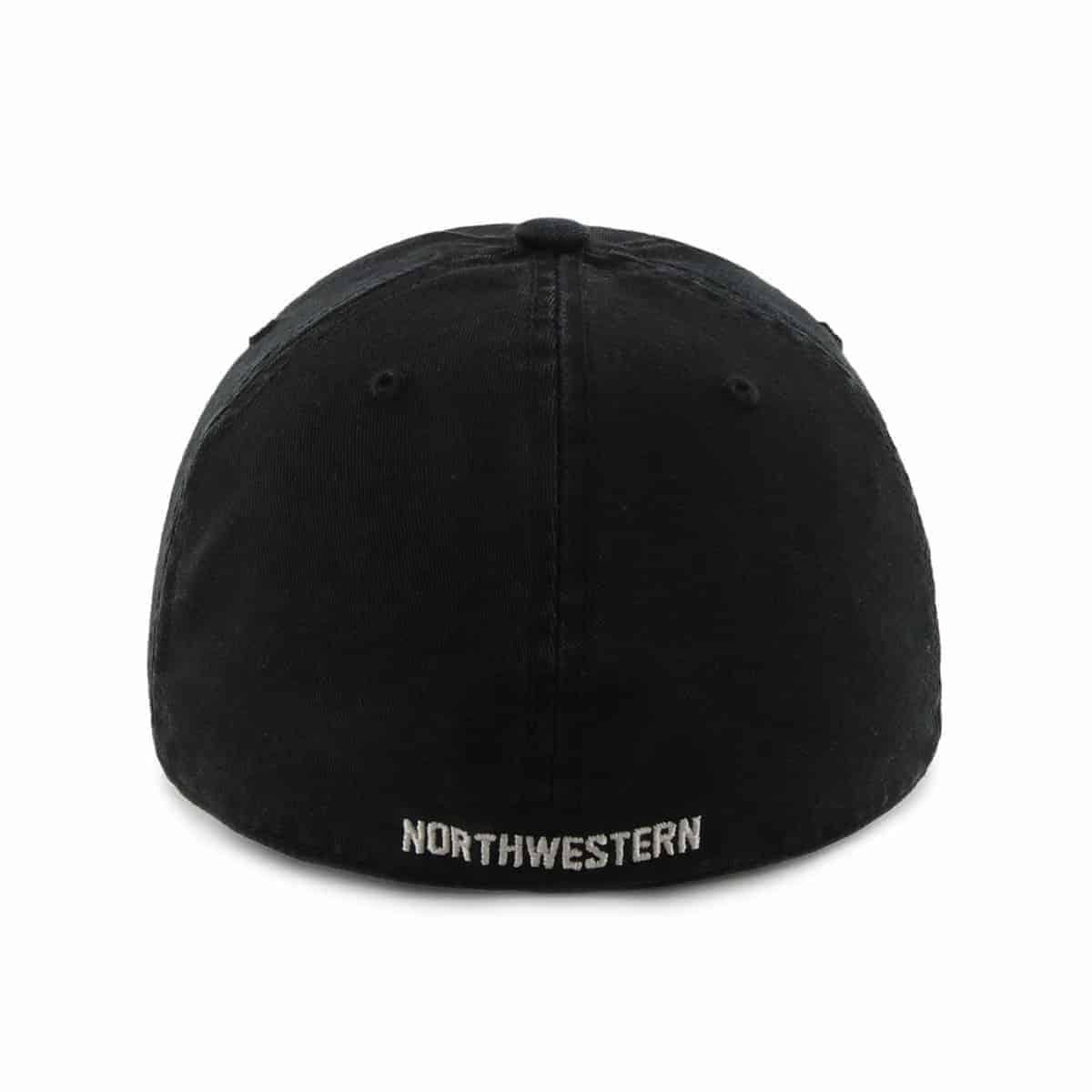 Northwestern Wildcats 47 Brand Black Fitted Franchise Hat