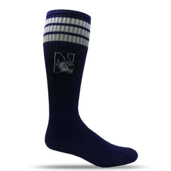 Northwestern University Wildcats Adult Purple Full Cushion Tube Socks