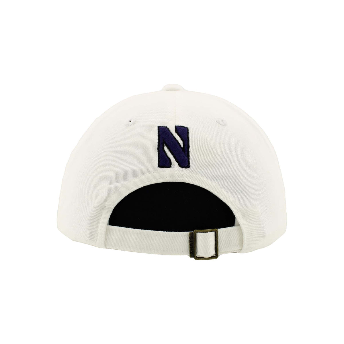 Northwestern University Wildcats Zephyr Unconstructed Adjustable White Hat with Tokyodachi Willie the Wildcat Design