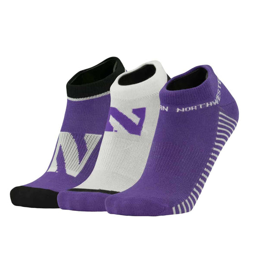 Northwestern University Wildcats Adult 100 Yard Dash 3 Pack