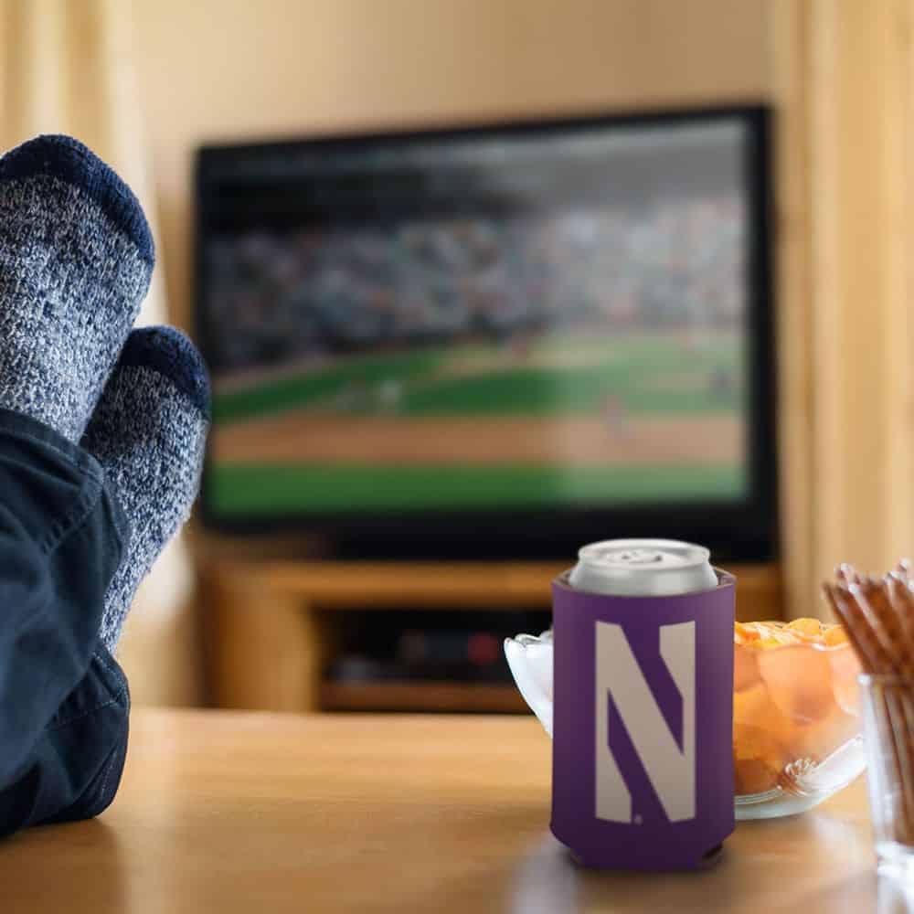 Northwestern University Wildcats Purple Pride 2-Sided Print Can Cooler 12oz.-2