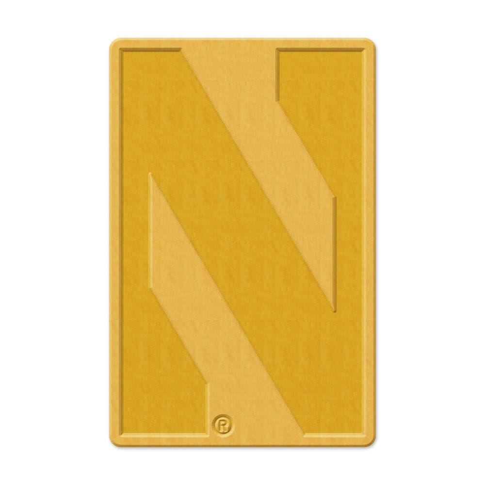 Northwestern Wildcats Gold Tone Collectors Enamel Pin with Stylized N Design