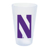 Northwestern University Wildcats Icicle 16 oz. Frosty Silicone Pint Glass With Stylized N Design