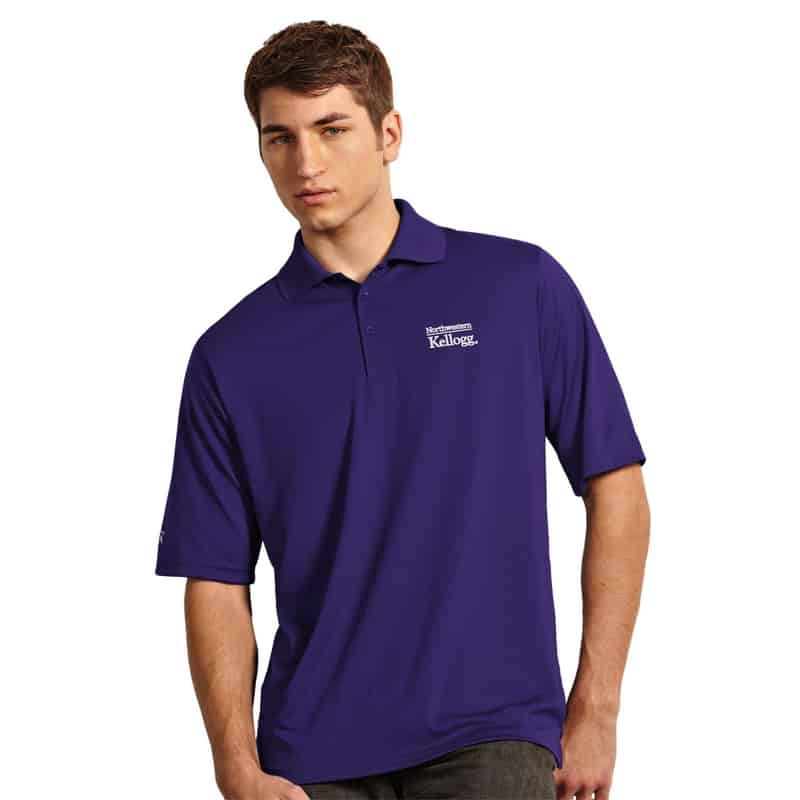 Northwestern / Kellogg Antigua Men's Purple Polo Shirt