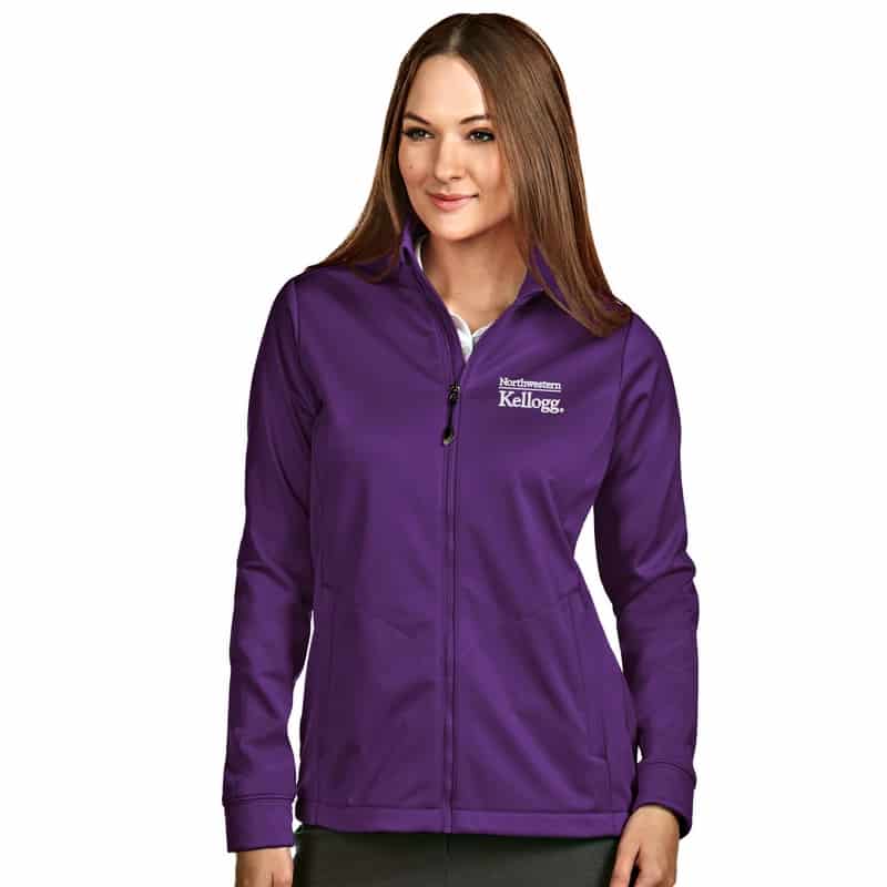 Northwestern / Kellogg Antigua Ladies Purple Golf Jacket