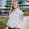 Kellogg Women's Antigua Fortune 1/2 Zip Jacket in Light Grey Heather-2