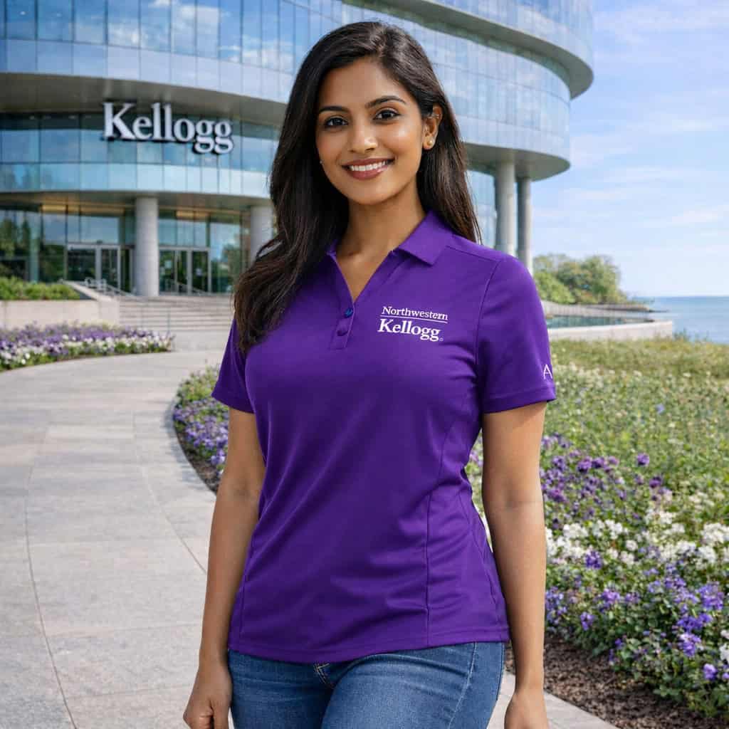 Northwestern I Kellogg Antigua Women's Tribute Purple Polo