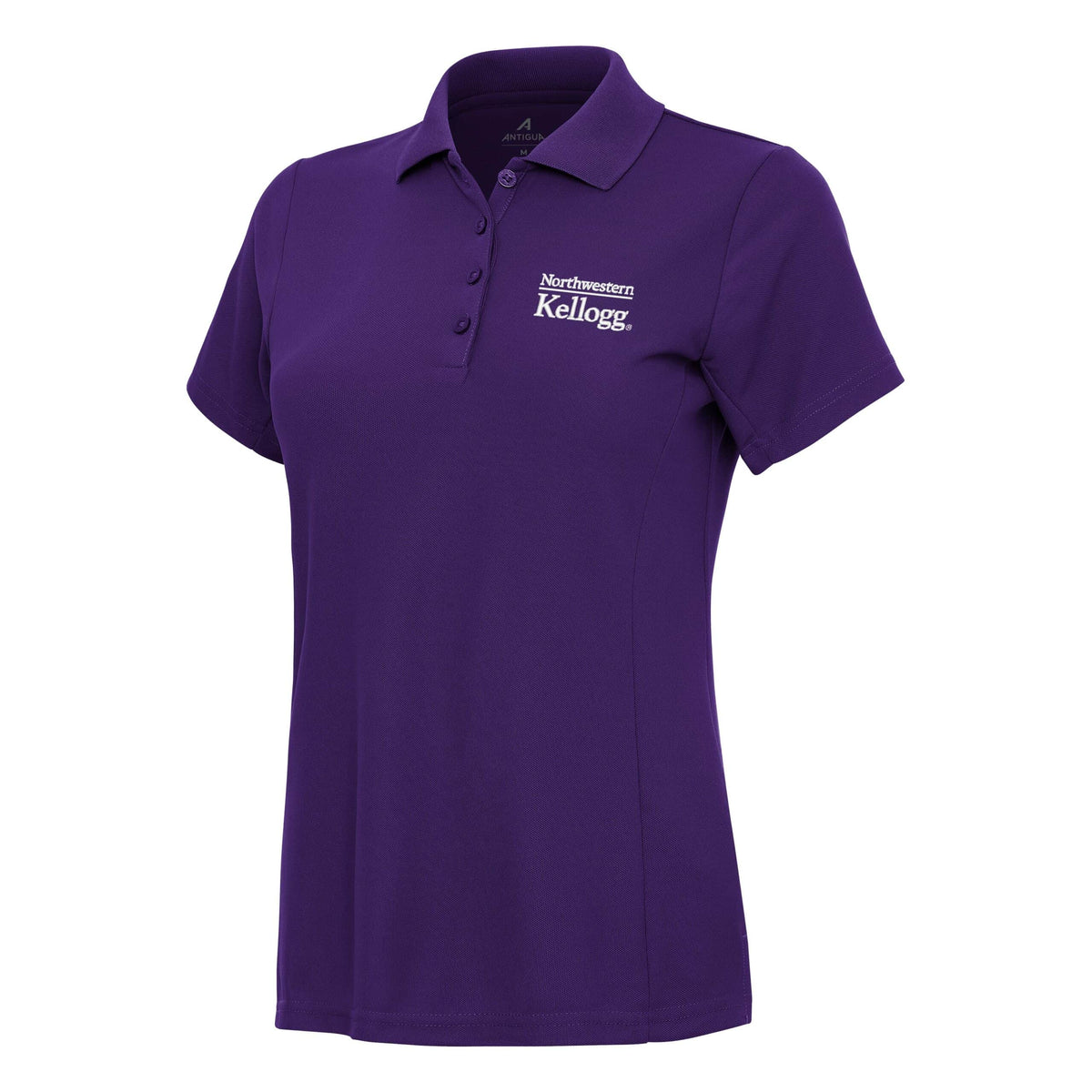 Northwestern I Kellogg Antigua Women's Legacy Pique Polo in Purple-2