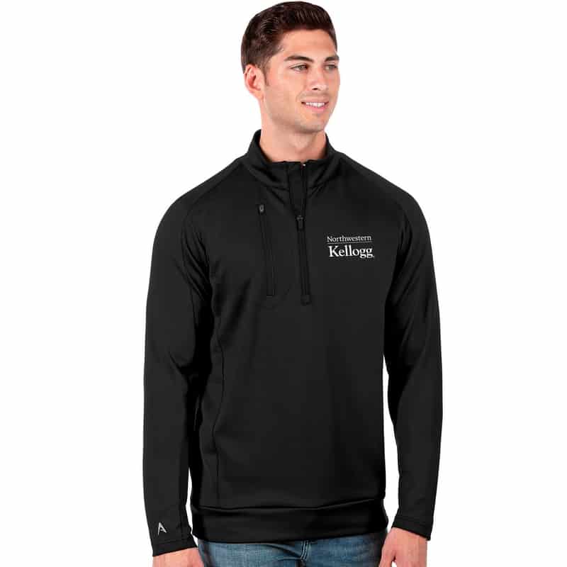 Kellogg Men's Antigua Black Generation 1/4 Zip