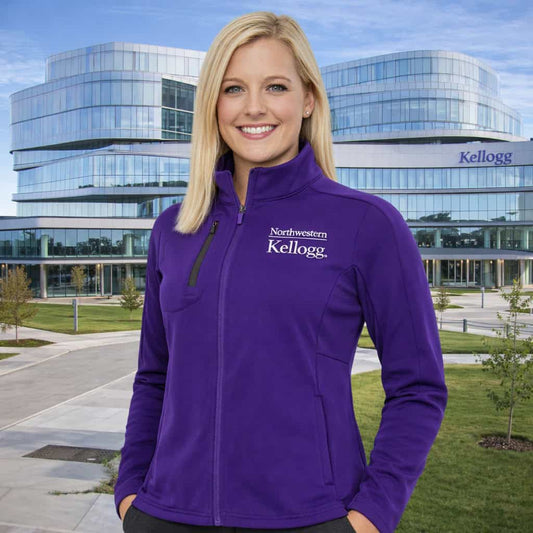 Northwestern I Kellogg Women's Antigua Generation Full Zip Jacket in Purple
