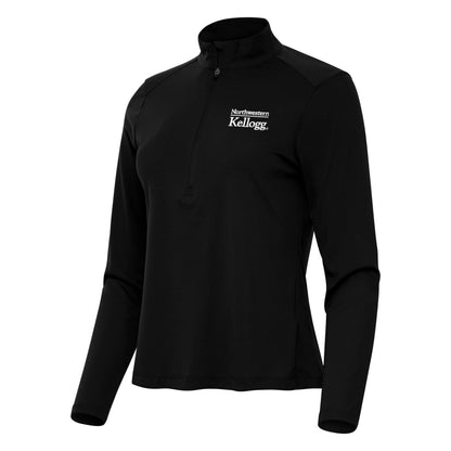 Kellogg Women's Antigua Tribute 1/2 Zip Pullover in Black