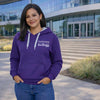Northwestern I Kellogg Women's Antigua Victory Pullover Hooded Sweatshirt in Purple Color