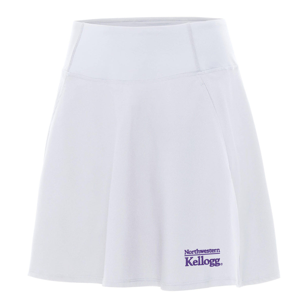 Northwestern I Kellogg Women's Antigua Chip Skort in White-2