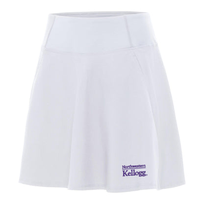 Northwestern I Kellogg Women's Antigua Chip Skort in White-2