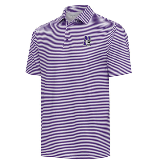 Northwestern University Wildcats Antigua Men's Skills Purple Polo Shirt