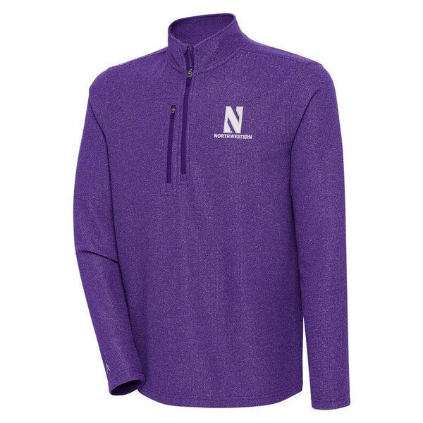 Northwestern University Wildcats Antigua Men's Revolution Purple 1/4 Zip