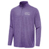 Northwestern I Kellogg Antigua Men's Hunk Purple Heather 1/4 Zip Pullover-2