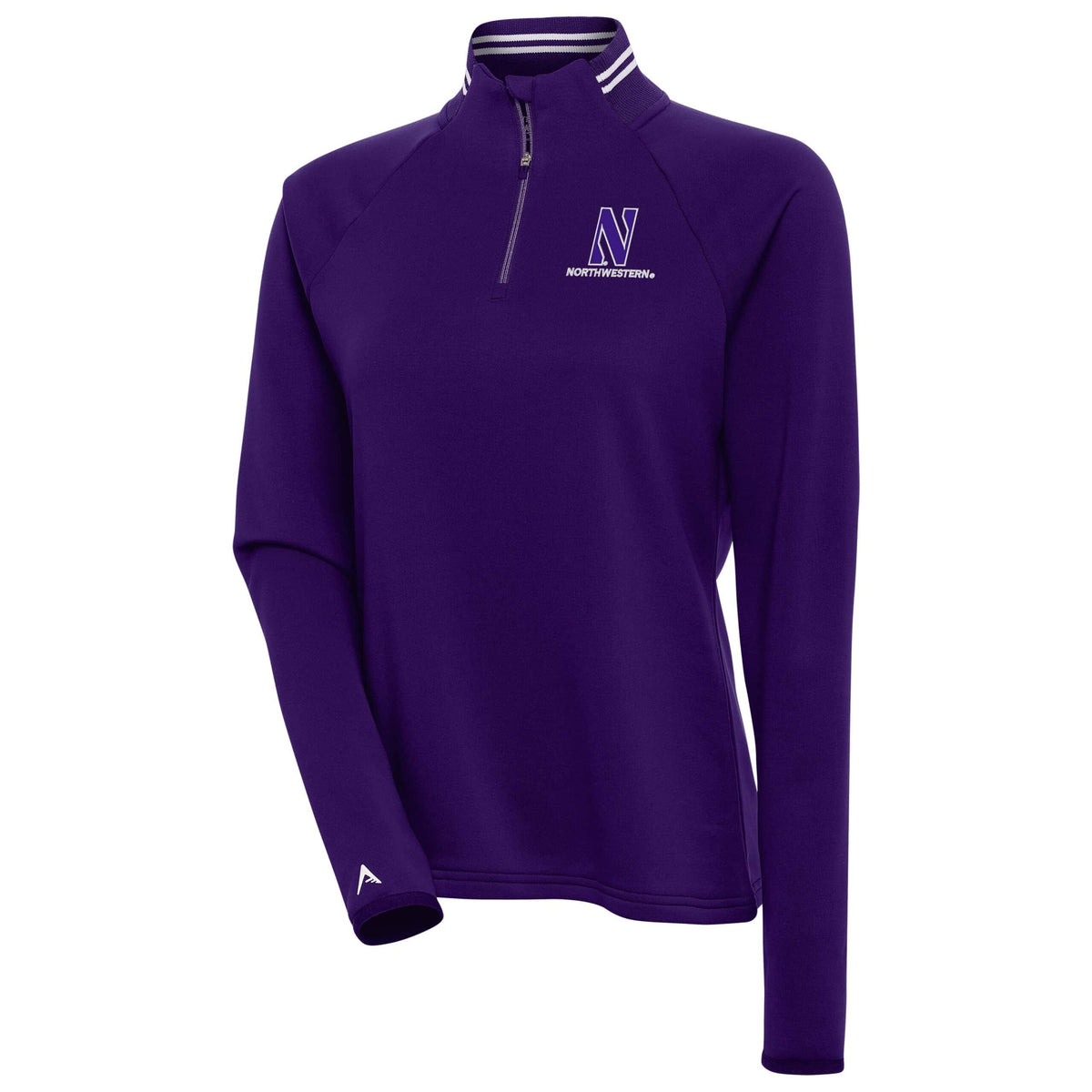 Northwestern University Wildcats Women's Antigua Milo Purple 1/4 Zip Pullover
