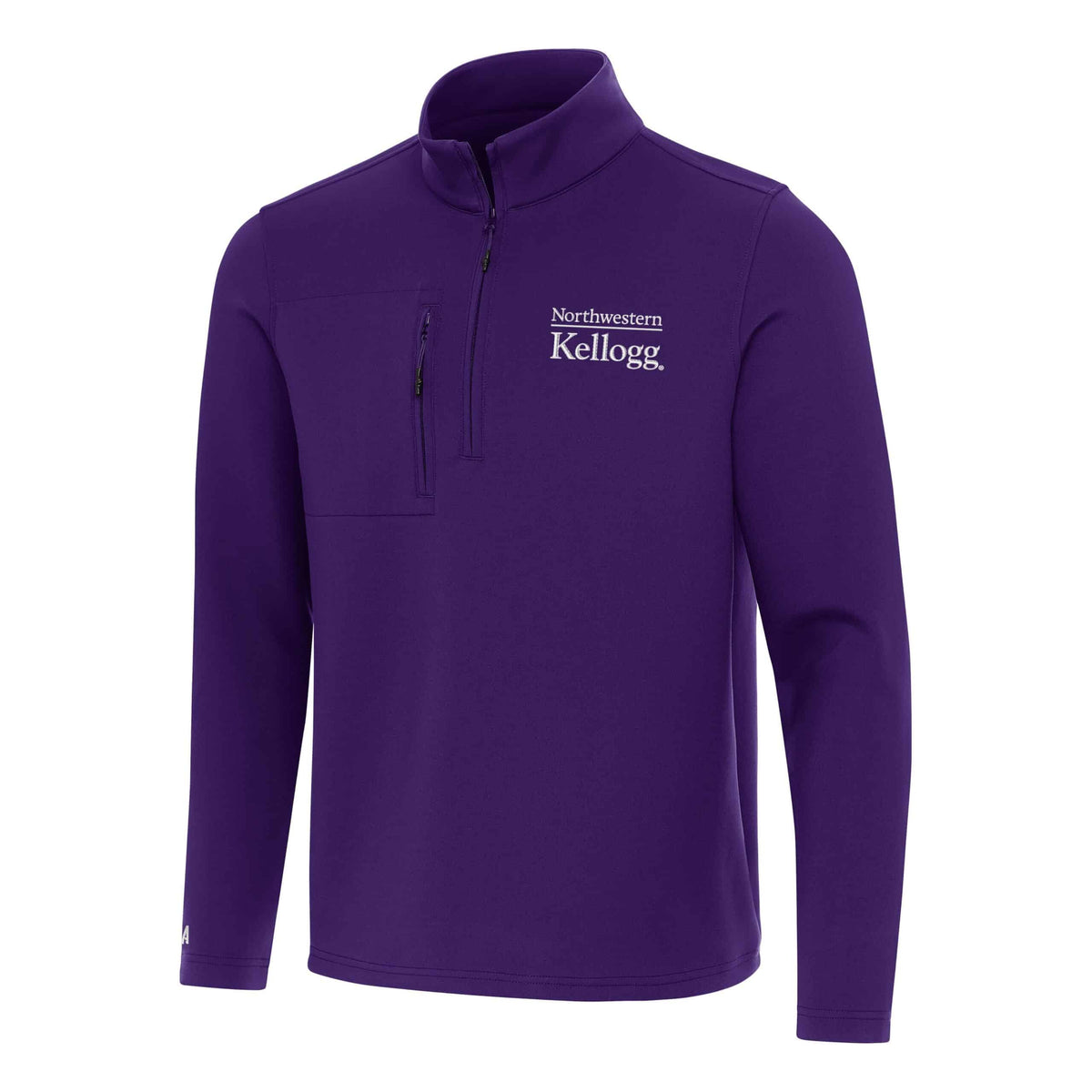 Northwestern I Kellogg Antigua Men's Purple Insider 1/4 Zip Pullover-2