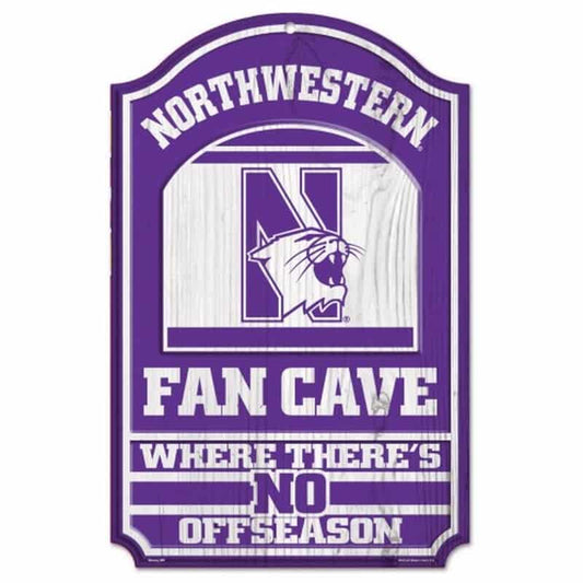 Northwestern Wildcats 11" x 17" Full Color Wooden Sign