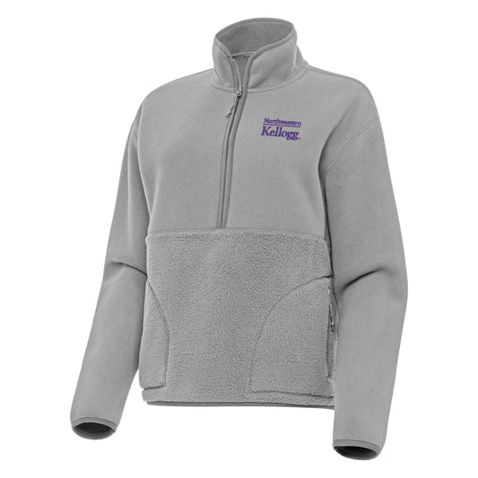 Northwestern I Kellogg Women's Antigua Skyscraper Figure 1/4 Zip Pullover -2