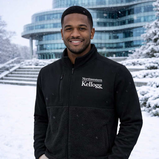 Northwestern I Kellogg Antigua Men's Daily Fused Black Jacket