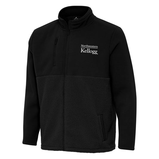 Northwestern I Kellogg Antigua Men's Daily Fused Black Jacket-2